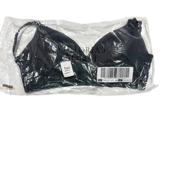 NEW Victoria's Secret PINK Wear Everywhere Wireless Push-Up Bra Black/Pink - Picture 5 of 7